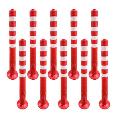 Ekonomik Turuncu 100 cm Esnek Delinatör 10lu Set