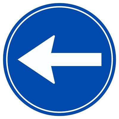 Sola Mecburi Yön Levhası TT-35b