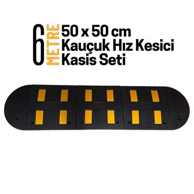 6 Metre Kauçuk Hız Kesici Kasis Seti 50x50 cm