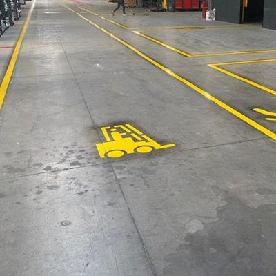 Forklift Boya Şablonu