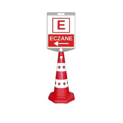 Eczane Levhalı Benekli Reklam Konisi