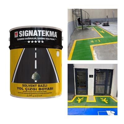 Yeşil Akrilik Yol Çizgi Boyası 25 kg – RAL 6001