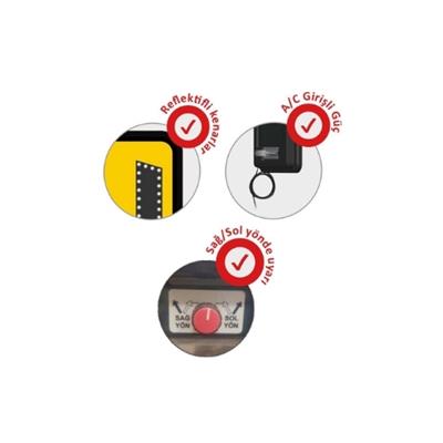 60x60 cm Elektrikli AC Ledli Sağa Yönlendirme Yol Bakım Levhası