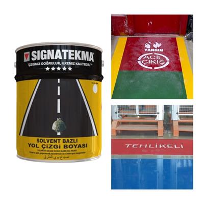 Kırmızı Akrilik Yol Çizgi Boyası 25 kg – RAL 3020