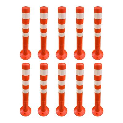 Ekonomik Turuncu 75 cm Esnek Delinatör 10lu Set