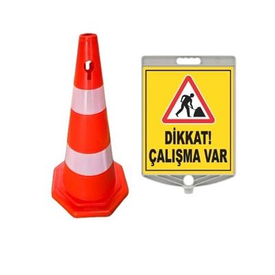 Dikkat Çalışma Var Levhalı Duba