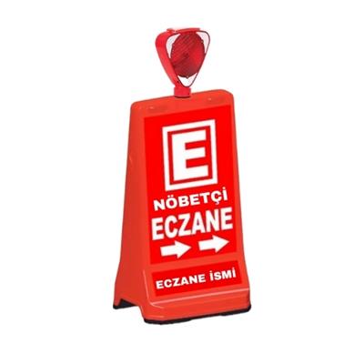 Lambalı Nöbetçi Eczane Tabelası Çift Yön