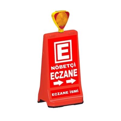 Lambalı Nöbetçi Eczane Tabelası Çift Yön