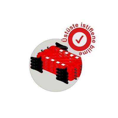 Kırmızı Plastik Güvenlik Barikatı Panel Bariyer