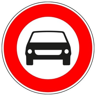 Motorlu Taşıt Trafiğine Kapalı Yol Levhası TT-6