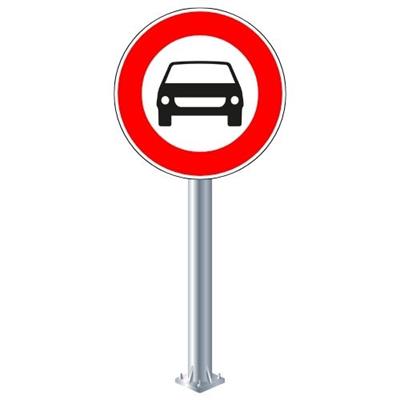 Motorlu Taşıt Trafiğine Kapalı Yol Levhası TT-6