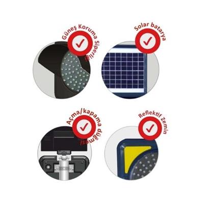 Soldan Gidiniz Güneş Enerjili Solar Ledli Lamba