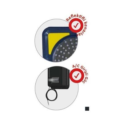 Elektrikli AC Ledli Flaşör Levha
