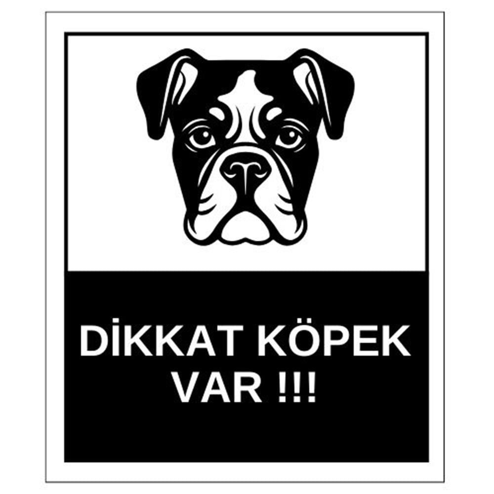 Köpek Var Sticker EtiketUY-STC-1630-30Köpek Var Sticker Yapışkanlı Etiket