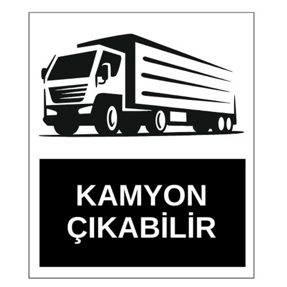 Kamyon Çıkabilir Sticker EtiketUY-STC-1628-30Kamyon Çıkabilir Sticker Yapışkanlı Etiket