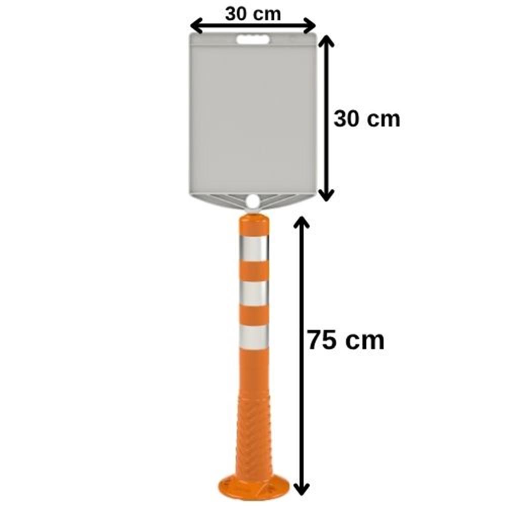 Dikkat Park Eden Araç Çekilir Levha Seti8075ECO -ZT945 S -6 1236Dikkat Park Eden Araç Çekilir Levhalı Delinatör Seti