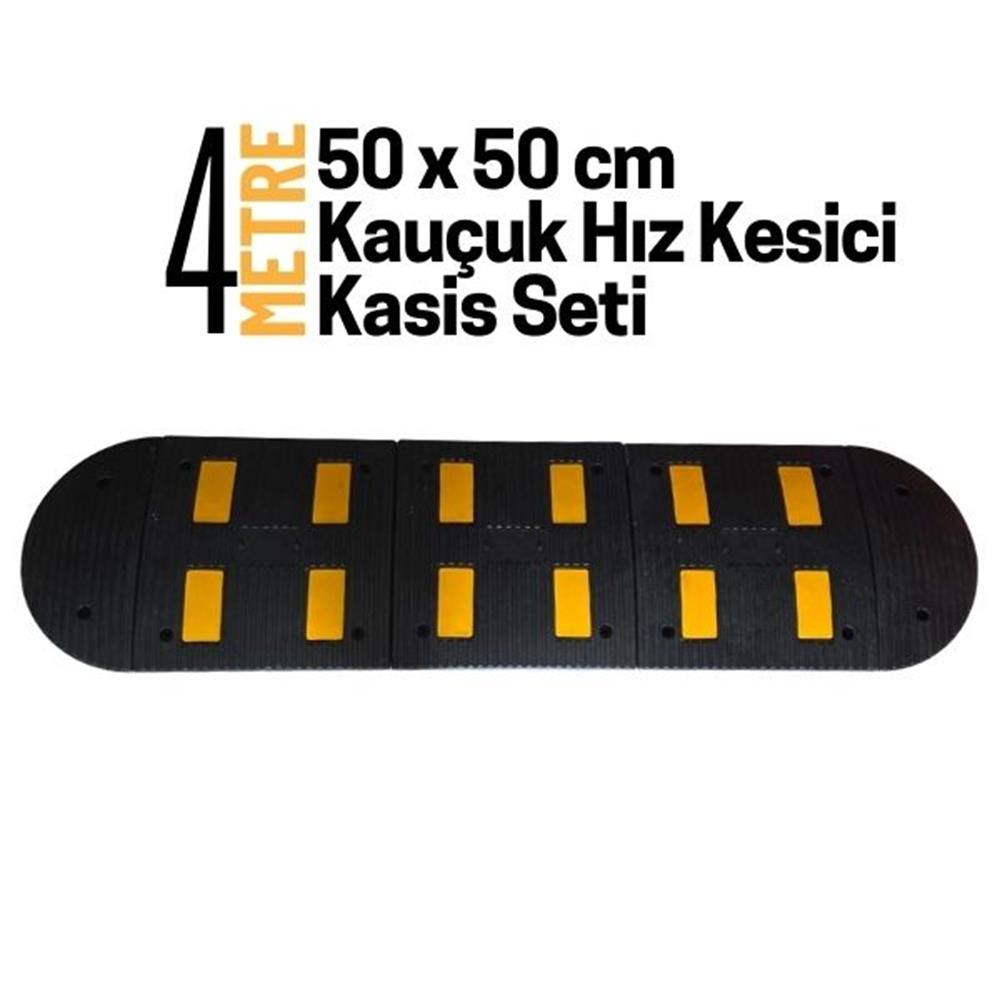 4 Metre Kauçuk Hız Kesici Kasis Seti 50x50 cmHYL5050K-44 Metre Kauçuk Hız Kesici Kasis Seti 50x50 cm