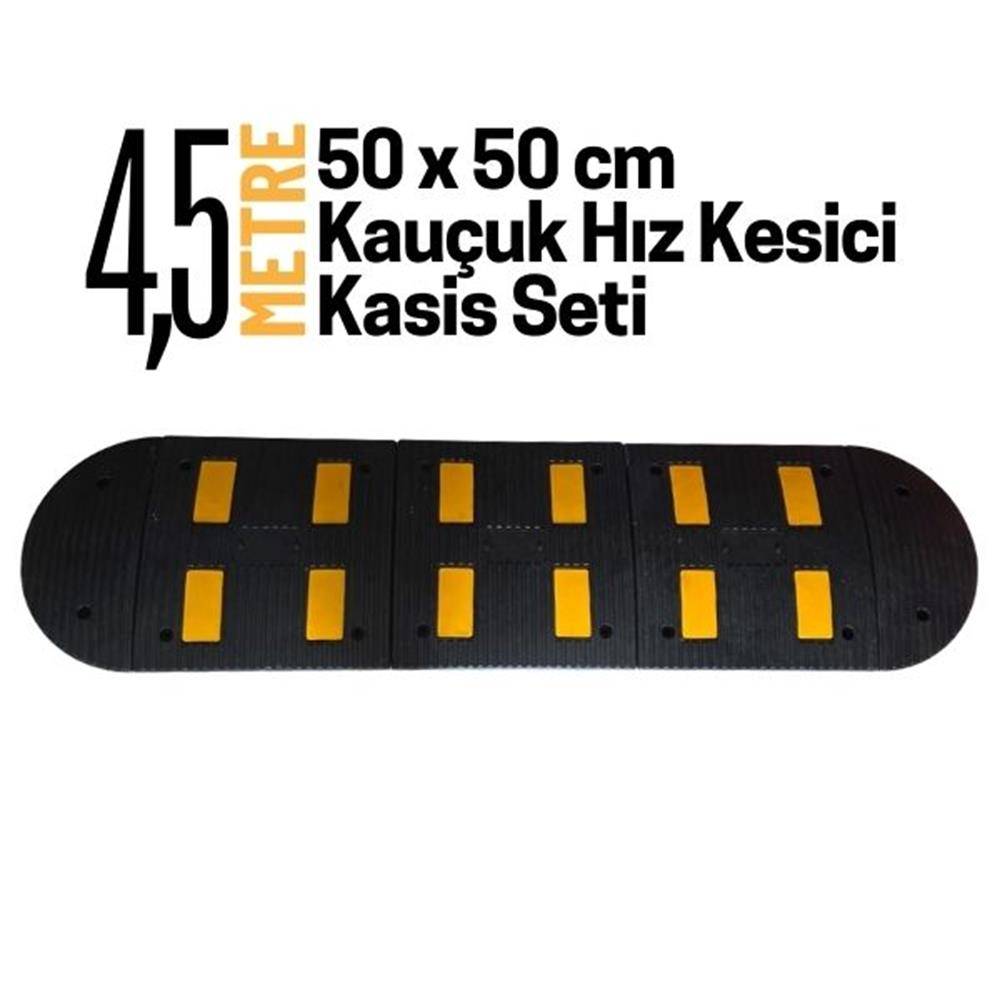 4,5 Metre Kauçuk Hız Kesici Kasis Seti 50x50 cmHYL5050K-454,5 Metre Kauçuk Hız Kesici Kasis Seti 50x50 cm