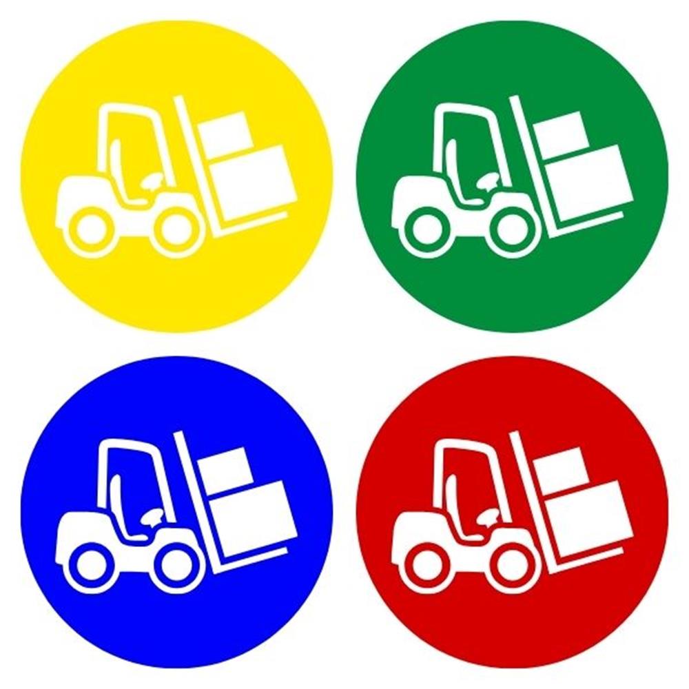 Forklift Sticker Zemin Uyarı İşaretiHT3020-003SForklift Sticker Zemin İşareti