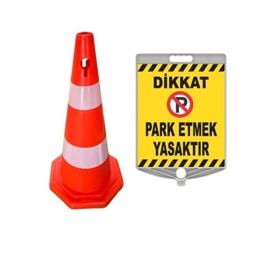 Dikkat Park Etmek Yasaktır Levhalı Duba702808R2ECO - LEZT945 01Dikkat Park Etmek Yasaktır Levhalı Duba