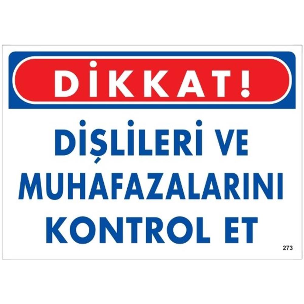 Dikkat Dişlileri Ve Muhafazalarını Kontrol Et Uyarı LevhasıİSG-273-2535SDikkat Dişlileri Ve Muhafazalarını Kontrol Et Uyarı Levhası