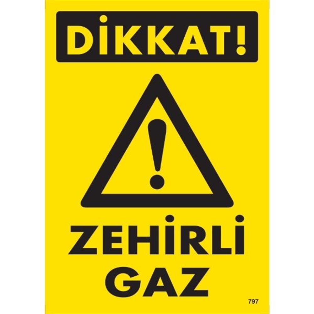 Dikkat Zehirli Gaz Uyarı LevhasıİSG-797-2535SDikkat Zehirli Gaz Uyarı Levhası
