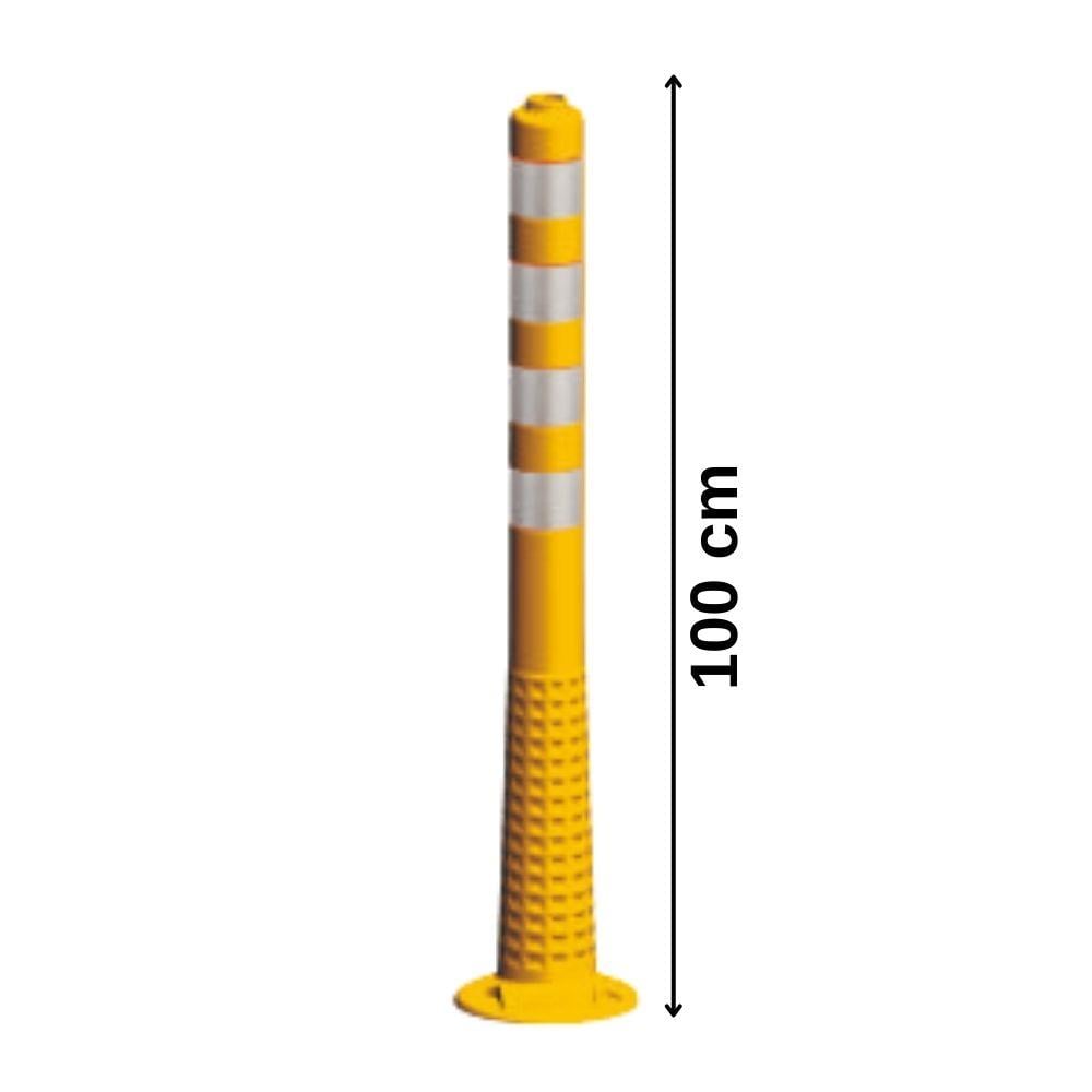 100 cm Sarı Soketli Ekonomik Delinatör – Plastik Trafik Dubası22049 UB R100 cm Sarı Ekonomik Delinatör, Plastik Duba