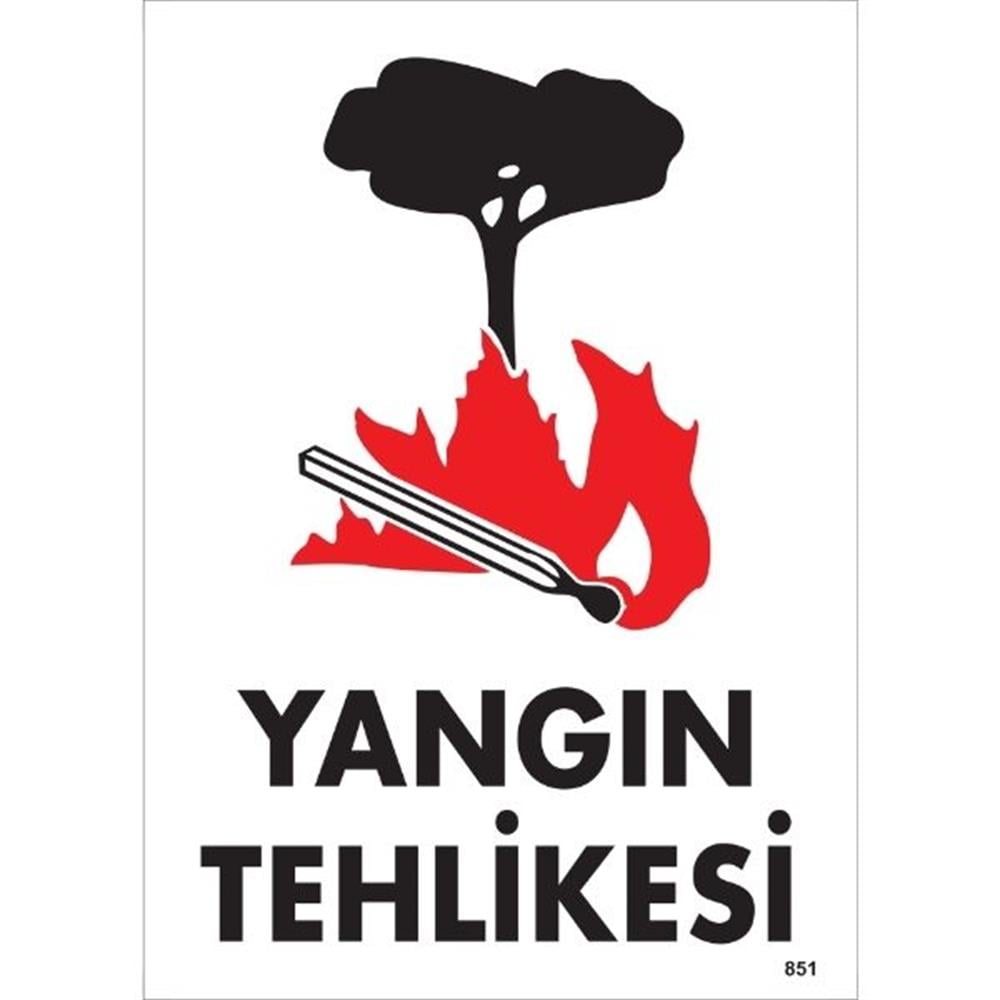 Yangın Tehlikesi Uyarı LevhasıİSG-851-2535SYangın Tehlikesi Uyarı Levhası
