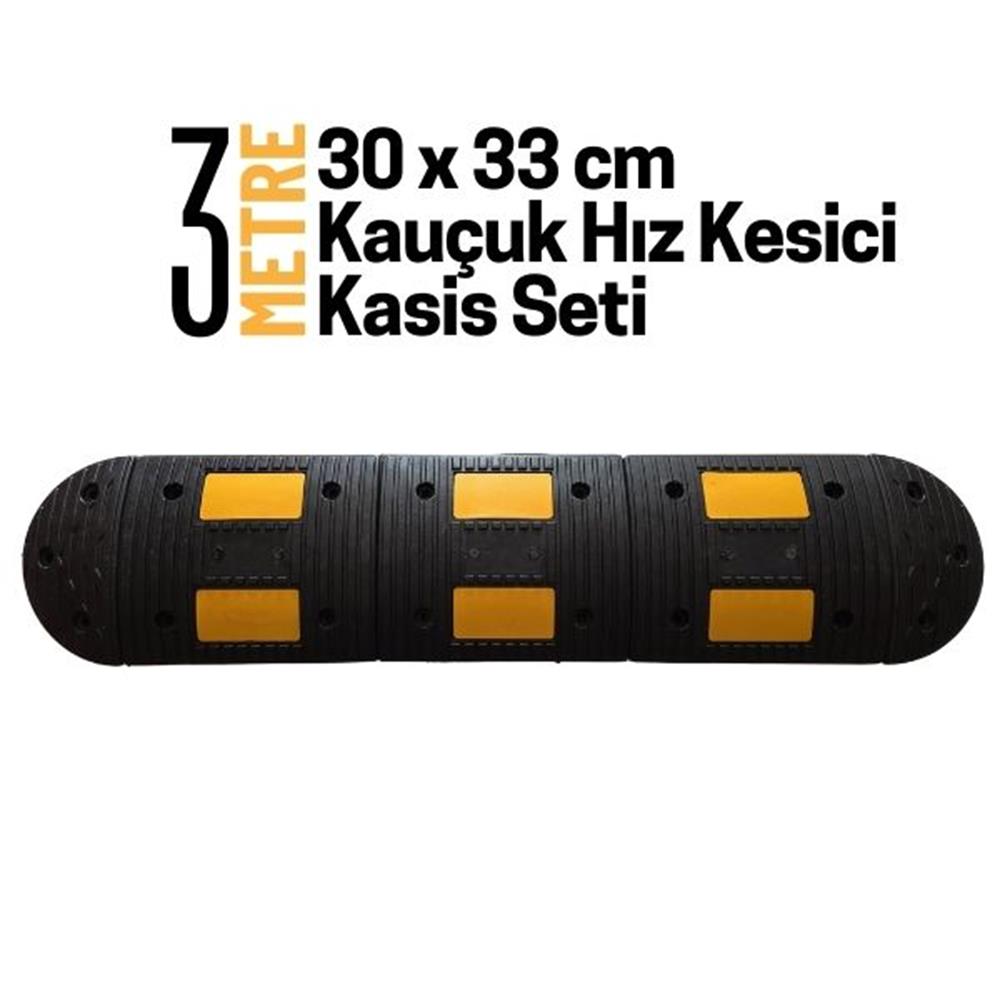 30x33 cm Kauçuk Hız Kesici Kasis Seti 3 MetreHYL3033K-33 Metre Kauçuk Hız Kesici Kasis Seti 30x33 cm