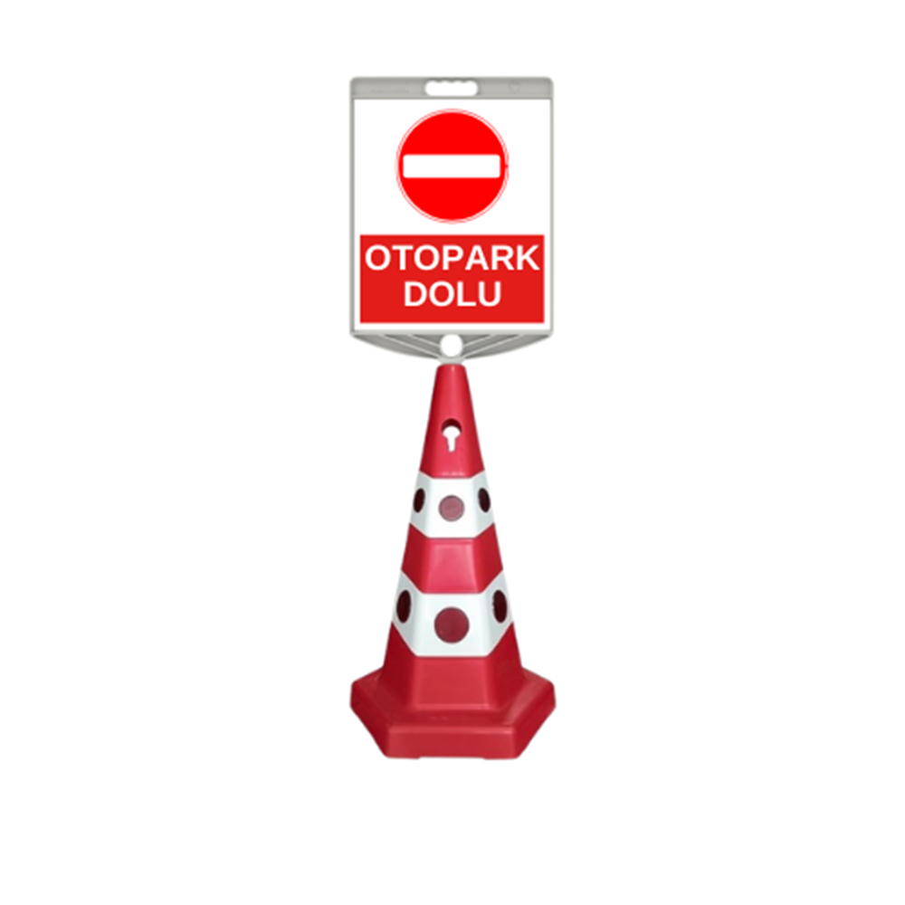 Otopark Dolu Uyarı Levhalı Kedi Gözlü Reklam Konisi650506 -ZT945 S -26 TYOtopark Dolu Levhalı Kedi Gözlü Reklam Konisi Ağırlıklı