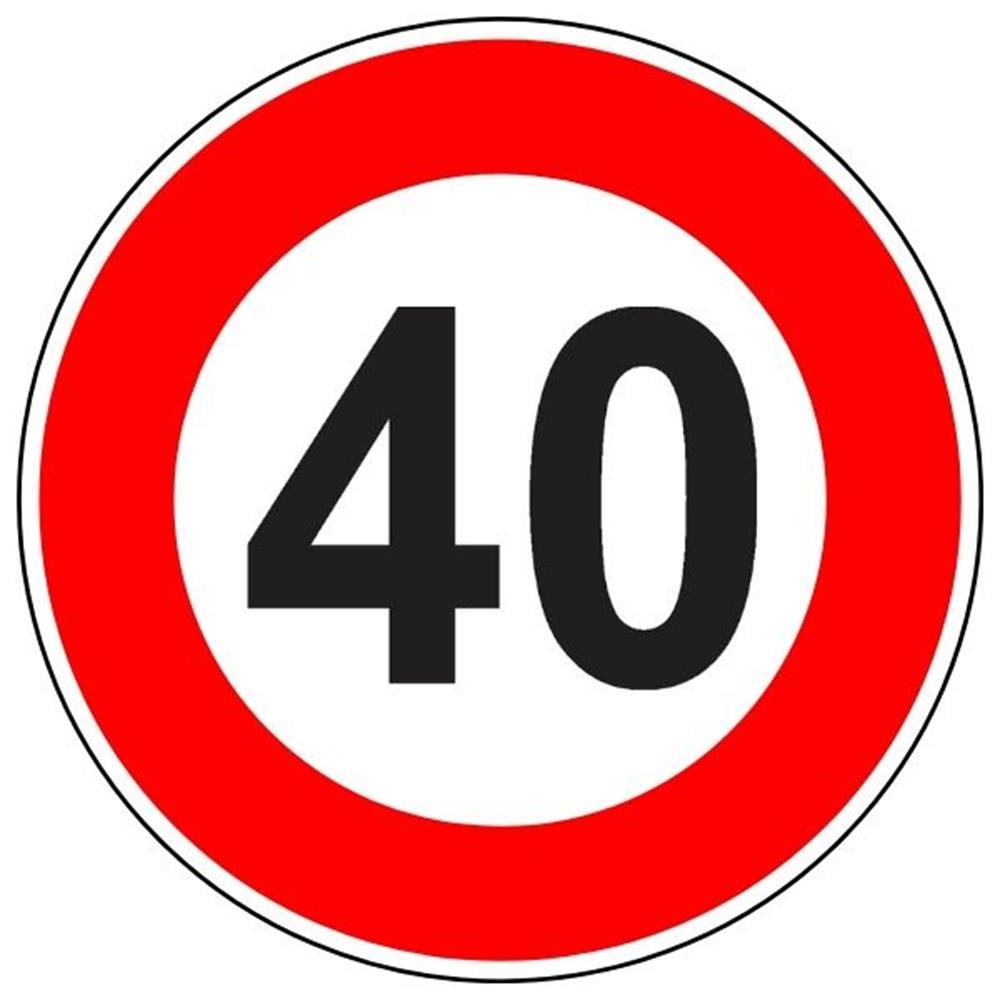 Azami Hız Sınırı 40 km Levhası TT-29TT-29d-30Azami Hız Sınırlaması 40 km Levhası TT-29