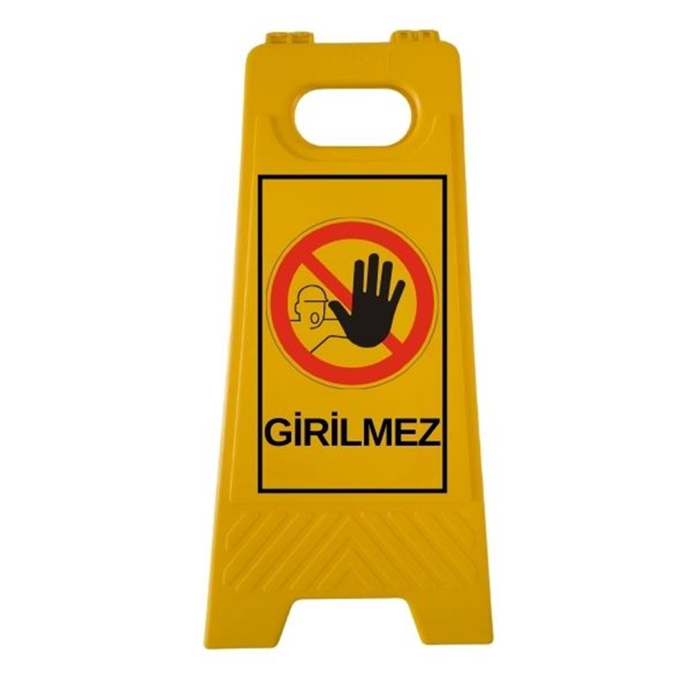 Girilmez Katlanır Uyarı LevhasıHT5002-005Girilmez Katlanır Uyarı Levhası