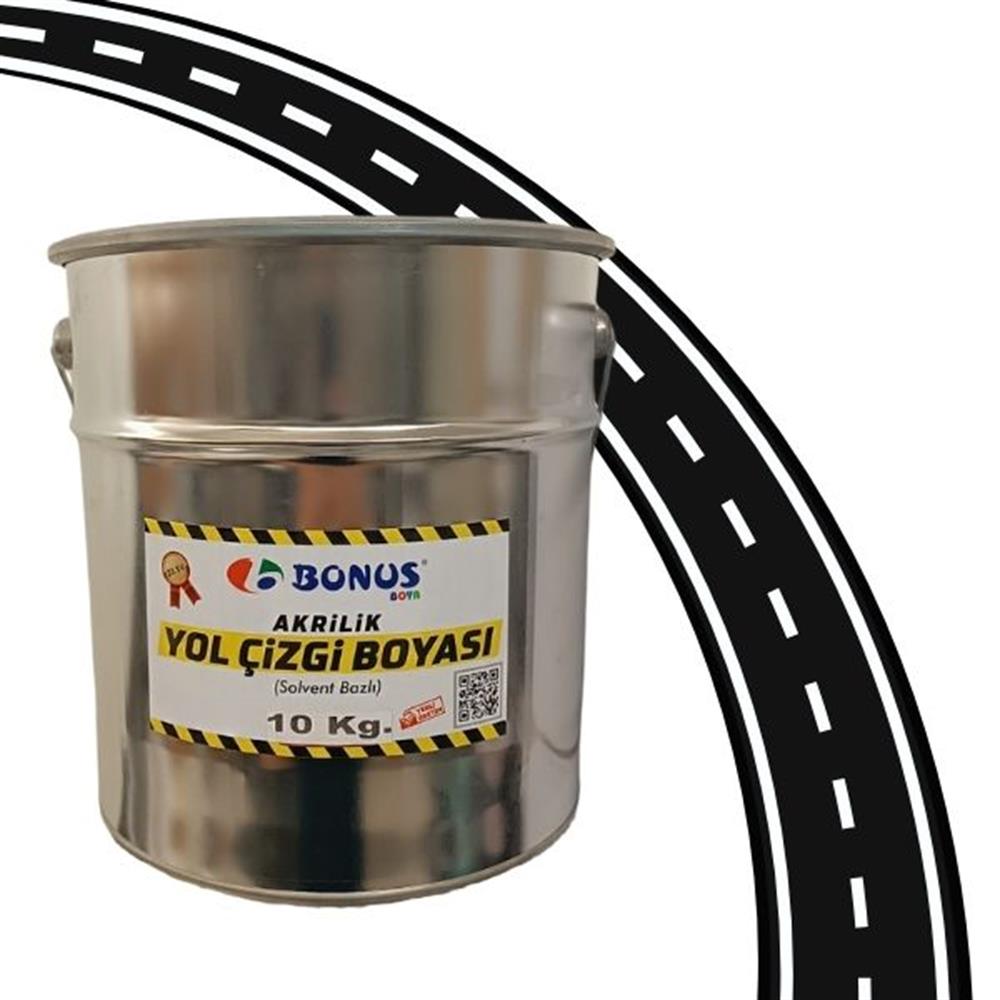 Akrilik Beyaz Yol Çizgi Boyası Boyası 10 KgBN 1050 10 9016Akrilik Beyaz Yol Çizgi Boyası 10 kg