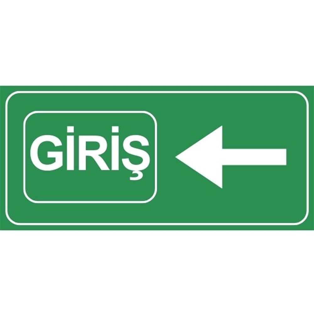 Yeşil Giriş Yönlendirme LevhasıOTP-00132-2040GYeşil Giriş Levhası