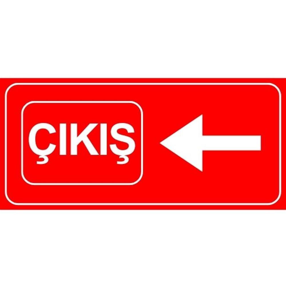 Kırmızı Çıkış Yönlendirme LevhasıOTP-00127-2040GKırmızı Çıkışı Levhası