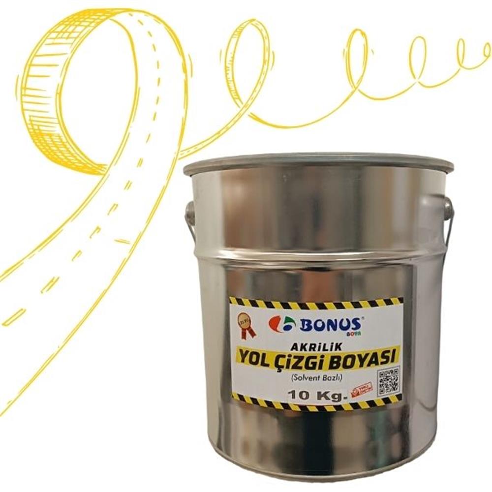 Akrilik Sarı Yol Çizgi Boyası Boyası 10 KgBN 1050 10 1023Akrilik Sarı Yol Çizgi Boyası 10 kg
