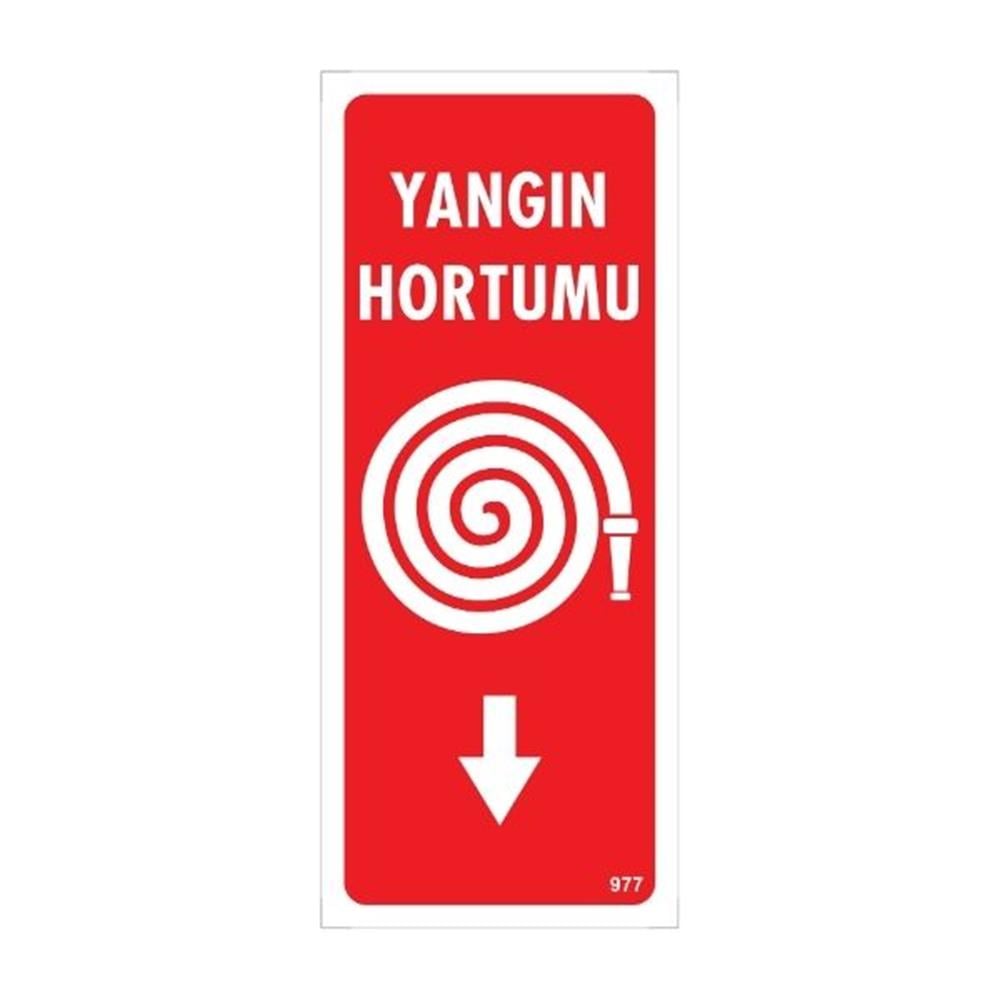 Yangın Söndürücü Uyarı Levhası İSG-977-2535SYangın Hortumu Yön Uyarı Levhası