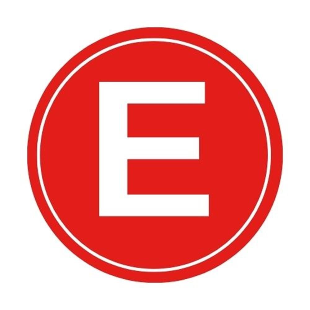 Eczane E Logo Sticker EtiketUY-STC-1605-30Eczane E Logo Sticker Yapışkanlı Etiket