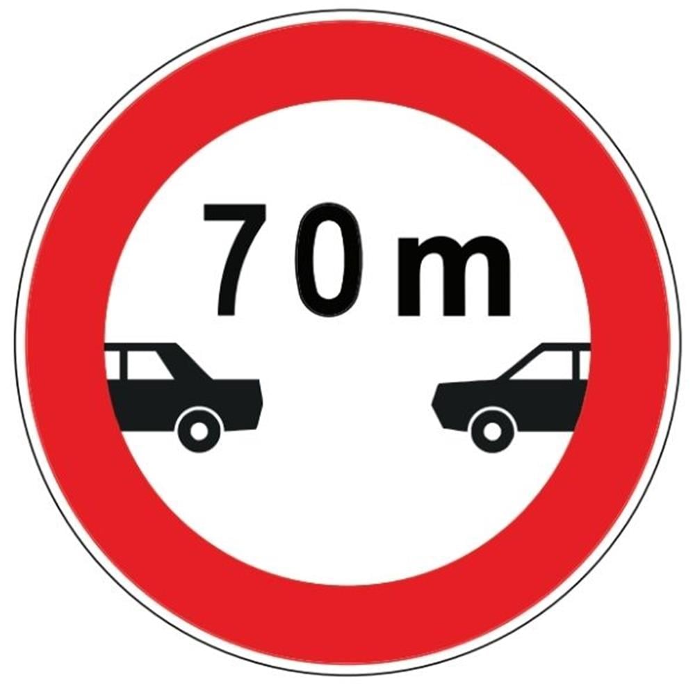 Öndeki Taşıt ... Metreden Daha Yakın Takip Edilemez Levhası TT-25TT-25-30Öndeki Taşıt 70 Metreden Daha Yakın Takip Edilemez Levhası TT-25
