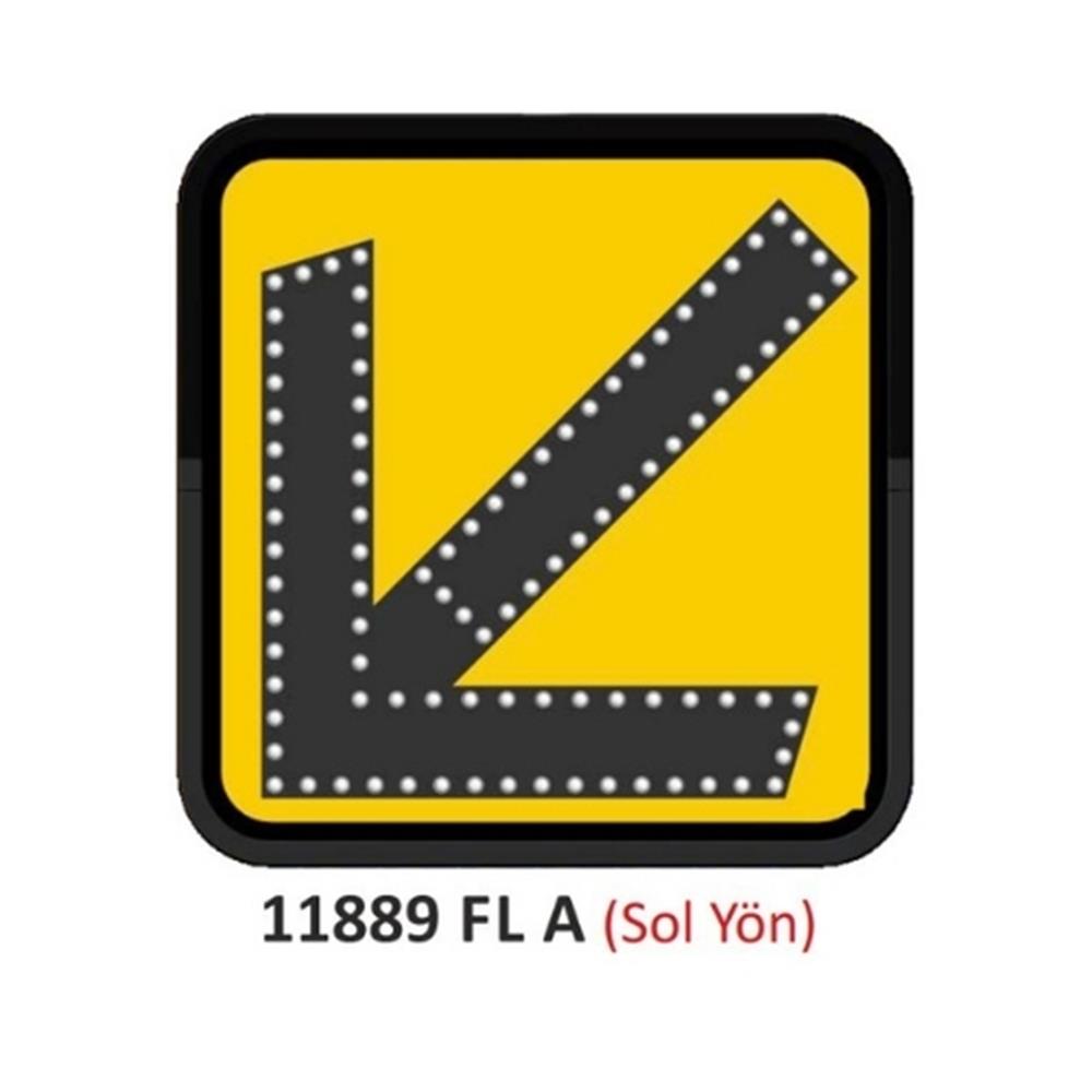 60x60 cm Elektrikli AC Ledli Sola Yönlendirme Yol Bakım Levhası