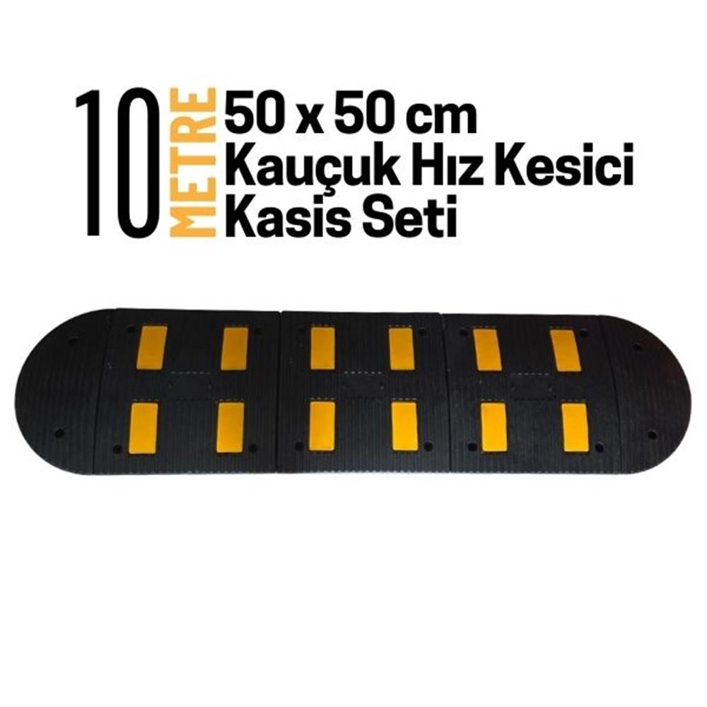 10 Metre Kauçuk Hız Kesici Kasis Seti 50x50 cmHYL5050K-1010 Metre Kauçuk Hız Kesici Kasis Seti 50x50 cm
