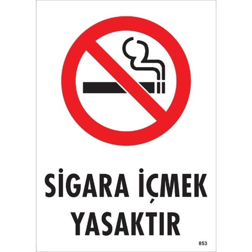 Sigara İçmek Yasaktır Uyarı Levhası İSG-853-2535SSigara İçmek Yasaktır  Uyarı Levhası