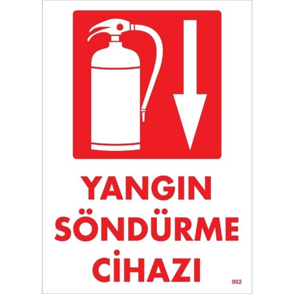 Yangın Söndürme Cihazı Uyarı Levhası İSG-902-2535SYangın Söndürme Cihazı Uyarı Levhası