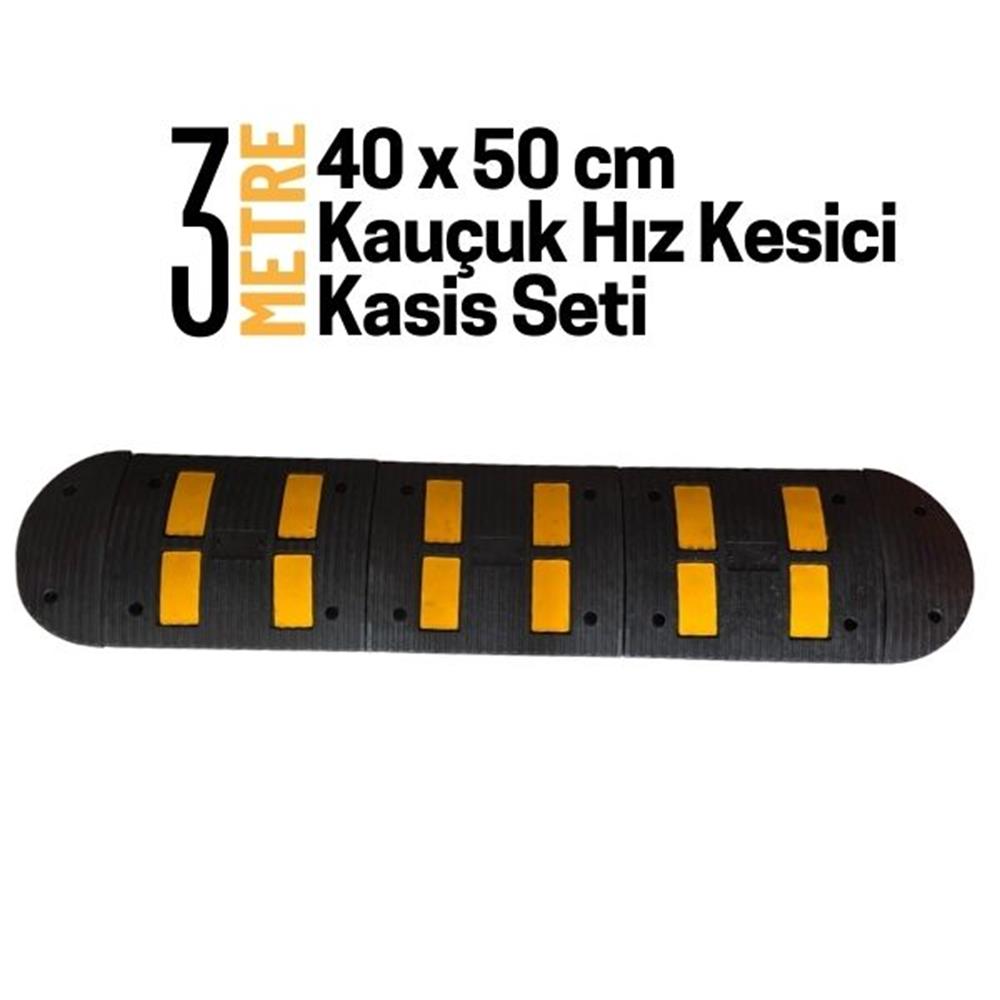 3 Metre Kauçuk Hız Kesici Kasis Seti 40x50 cmHYL4050K-33 Metre Kauçuk Hız Kesici Kasis Seti 40x50 cm