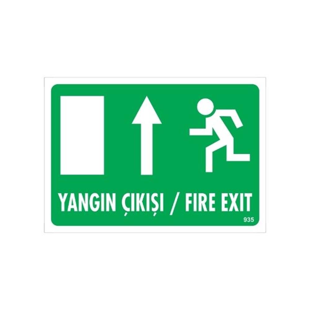 Yangın Çıkışı Uyarı Levhası  Yukarı OkİSG-F935-1225FSYangın Çıkışı Uyarı Levhası Yukarı Ok