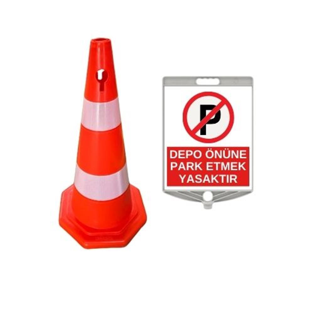 Depo Önüne Park Etmek Yasaktır Levhalı Duba702808R2ECO - LEZT945 TY 08Depo Önüne Park Etmek Yasaktır Levhalı Duba