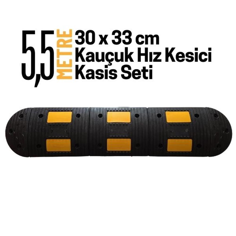 5,5 Metre Kauçuk Hız Kesici Kasis Seti 30x33 cmHYL3033K-555,5 Metre Kauçuk Hız Kesici Kasis Seti 30x33 cm