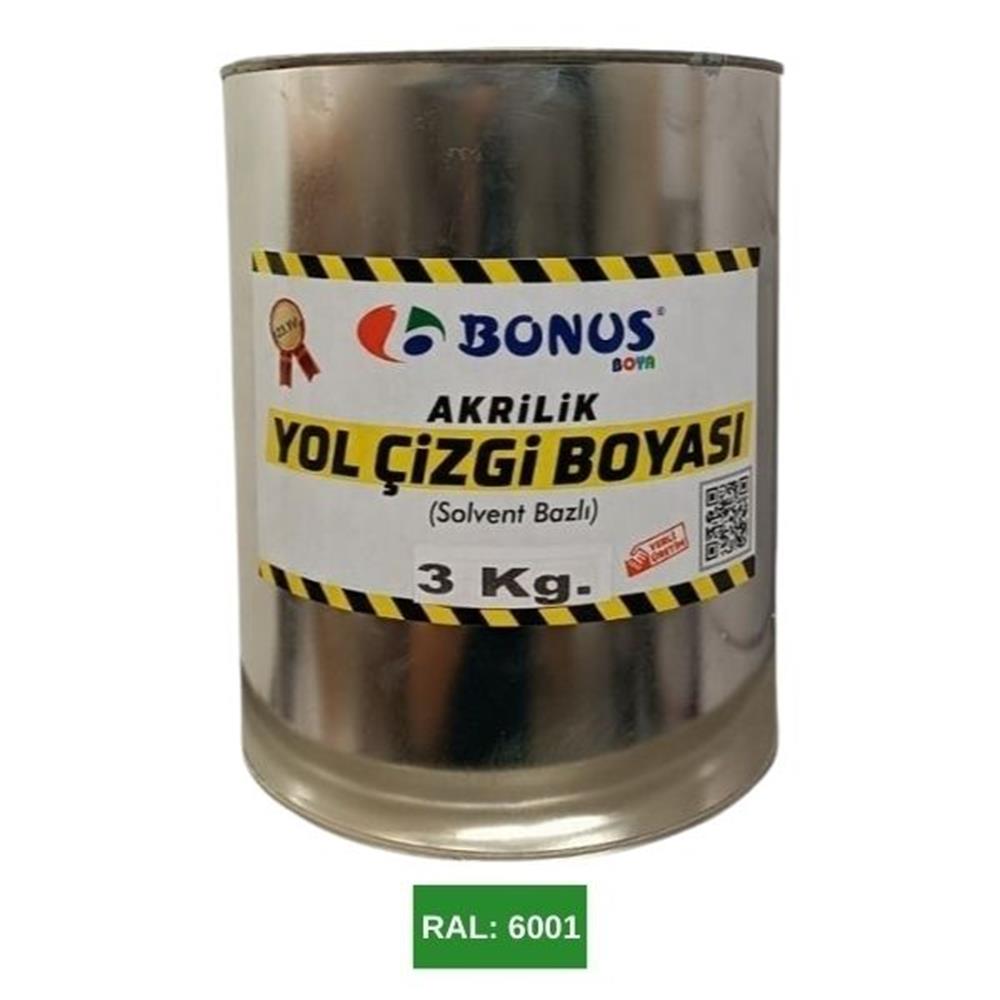 Yeşil Yol Çizgi Boyası Boyası 3 KgBN 1050 03 6001Yeşil Yol Çizgi Boyası 3 kg
