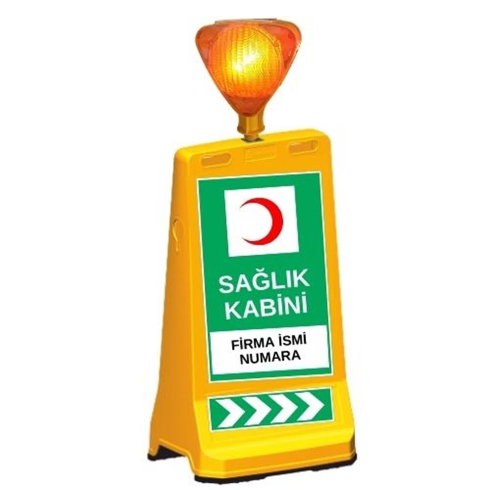 Işıklı Sarı Sağlık Kabini TabelasıHT12429 DB A-13Işıklı Sarı Sağlık Kabini Tabelası
