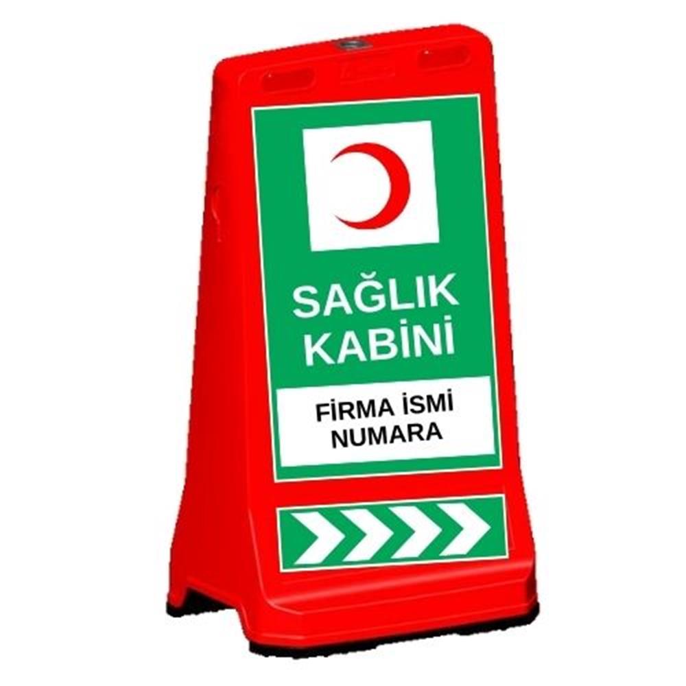 Işıklı Sağlık Kabini TabelasıHT12429 DB A-12Kırmızı Sağlık Kabini Tabelası